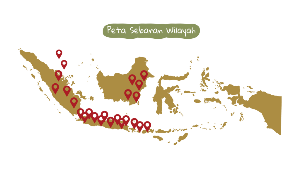 Peta sebaran Wahyu Beef